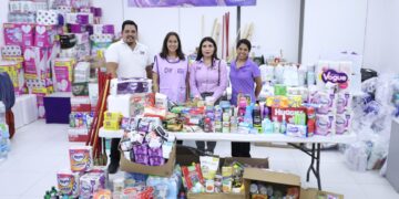 Recaba DIF Tamaulipas más de 28 toneladas de víveres; continúa entrega de apoyos a afectados por lluvias