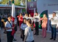 Anuncia alcalde Alberto Granados beneficios para escuelas; encabeza honores a la bandera