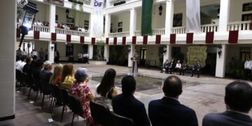 Inaugura Américo rehabilitación de Palacio de Gobierno de Tamaulipas y devela escudos de los 43 municipios