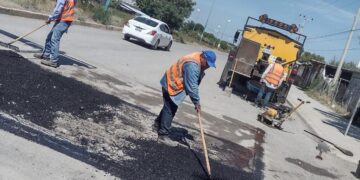 Llega programa de bacheo a seis colonias más de Victoria.