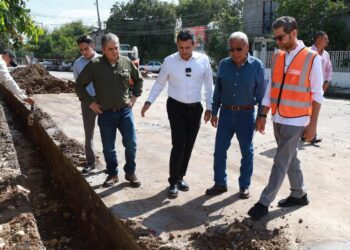 Supervisa Lalo Gattás obra hidráulica en la M. Alemán.