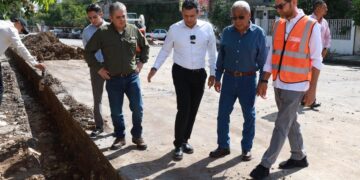 Supervisa Lalo Gattás obra hidráulica en la M. Alemán.