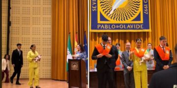 Joven se gradúa con su bebe en brazos y es tendencia en redes