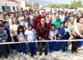 Entrega Ayuntamiento calle de concreto hidráulico y colector en Infonavit Adelitas.