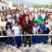 Entrega Ayuntamiento calle de concreto hidráulico y colector en Infonavit Adelitas.