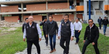 Rector de la UAT supervisa en el Campus Sur obras de infraestructura