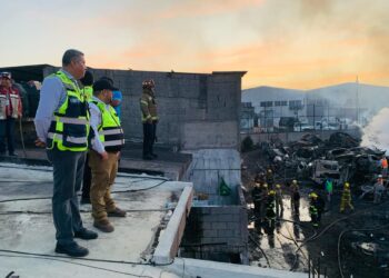 Activa Gobierno de Tamaulipas acciones protocolarias coordinadas para extinción de incendio