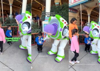 VIDEO VIRAL: Buzz Lightyear es tendencia en redes por hablar lenguaje de señas con un niño sordomudo.