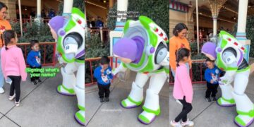 VIDEO VIRAL: Buzz Lightyear es tendencia en redes por hablar lenguaje de señas con un niño sordomudo.