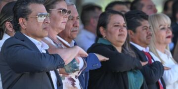 Asiste alcalde de Victoria al evento cívico militar de la 48/a Zona Militar.