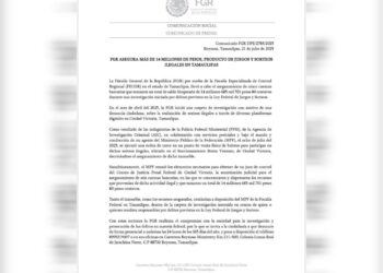 FGR interviene contra sorteos ilegales y recupera 14 millones de pesos e inmueble en Victoria