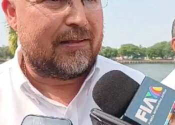 Destaca secretario general de Gobierno avances en saneamiento durante la firma de convenio en La Pedrera