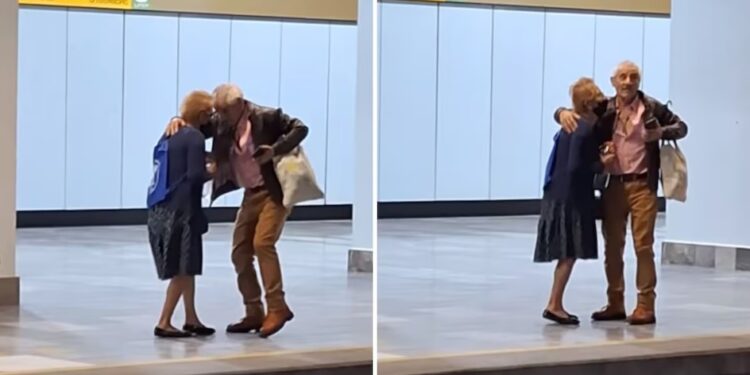 VIDEO VIRAL: Pareja de adultos mayores conquista redes al bailar en el Metro de CDMX