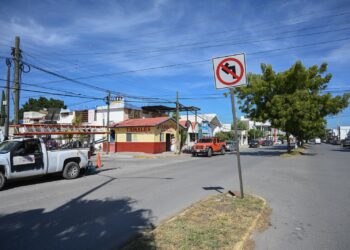 Anuncia SEDUMA cambio de sentido vial en calle Sierra Vista del Fracc. Villarreal.