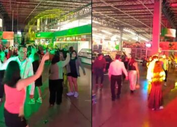VIDEO VIRAL: Posada de empleados en pasillo de supermercado causa revuelo en redes sociales
