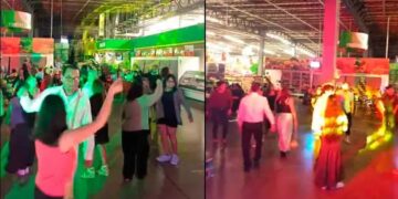 VIDEO VIRAL: Posada de empleados en pasillo de supermercado causa revuelo en redes sociales