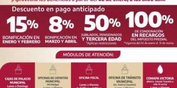 A partir del 2 de enero tesorería recibe contribuyentes del impuesto predial 2026