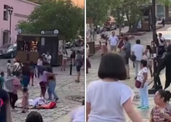 VIDEO VIRAL: Escena insólita en Oaxaca se vuelve viral: un Batman improvisa espectáculo y eclipsa riña callejera