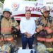 Entrega Lalo Gattás nuevo camión de bomberos y equipamiento a Protección Civil.