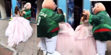VIDEO VIRAL: Botarga del Dr. Simi sorprende al bailar vals con quinceañera y causa furor en redes