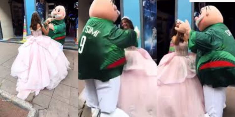 VIDEO VIRAL: Botarga del Dr. Simi sorprende al bailar vals con quinceañera y causa furor en redes