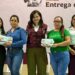Arranca la entrega de tarjetas beca de apoyo de uniformes y útiles “Rita Cetina” primaria, que otorga el gobierno de México.